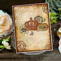 Retro Background Clear Stamps, Rubber Seals for Scrapbook Cards