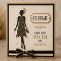 1920s Flapper Clear Stamp Set for Vintage Paper Crafts
