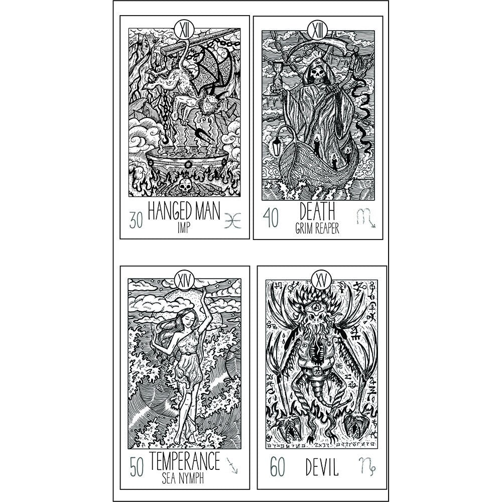 Fantasy Tarot Major Arcana Clear Silicone Stamp for Scrapbooking