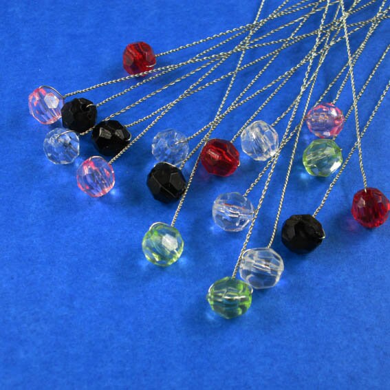Pearl Corsage Pins, Twist Wire Floral Bouquet Picks (100pcs/pack, 2.75 inches )