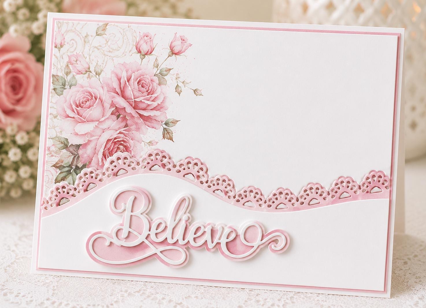 2 Lace Border Metal Cutting Dies for Cards and Scrapbooks