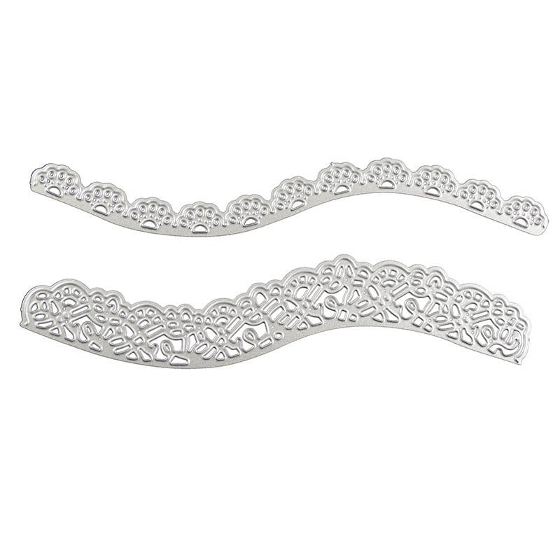 2 Lace Border Metal Cutting Dies for Cards and Scrapbooks