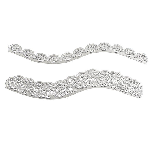 2 Lace Border Metal Cutting Dies for Cards and Scrapbooks