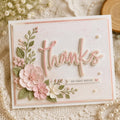 Thanks Shadow Metal Cutting Die for Thank You Cards