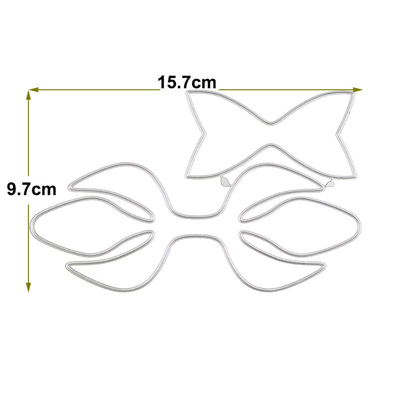 Bowtie Metal Cutting Dies, Bow Tie Stencils for Scrapbook Cards
