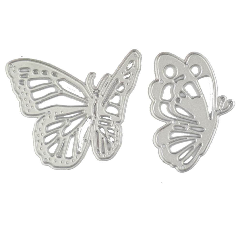 Butterfly Metal Cutting Dies, Scrapbooking Stencils (2pcs)