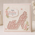 High Heel Metal Cutting Die, Floral Stencil for Scrapbooking