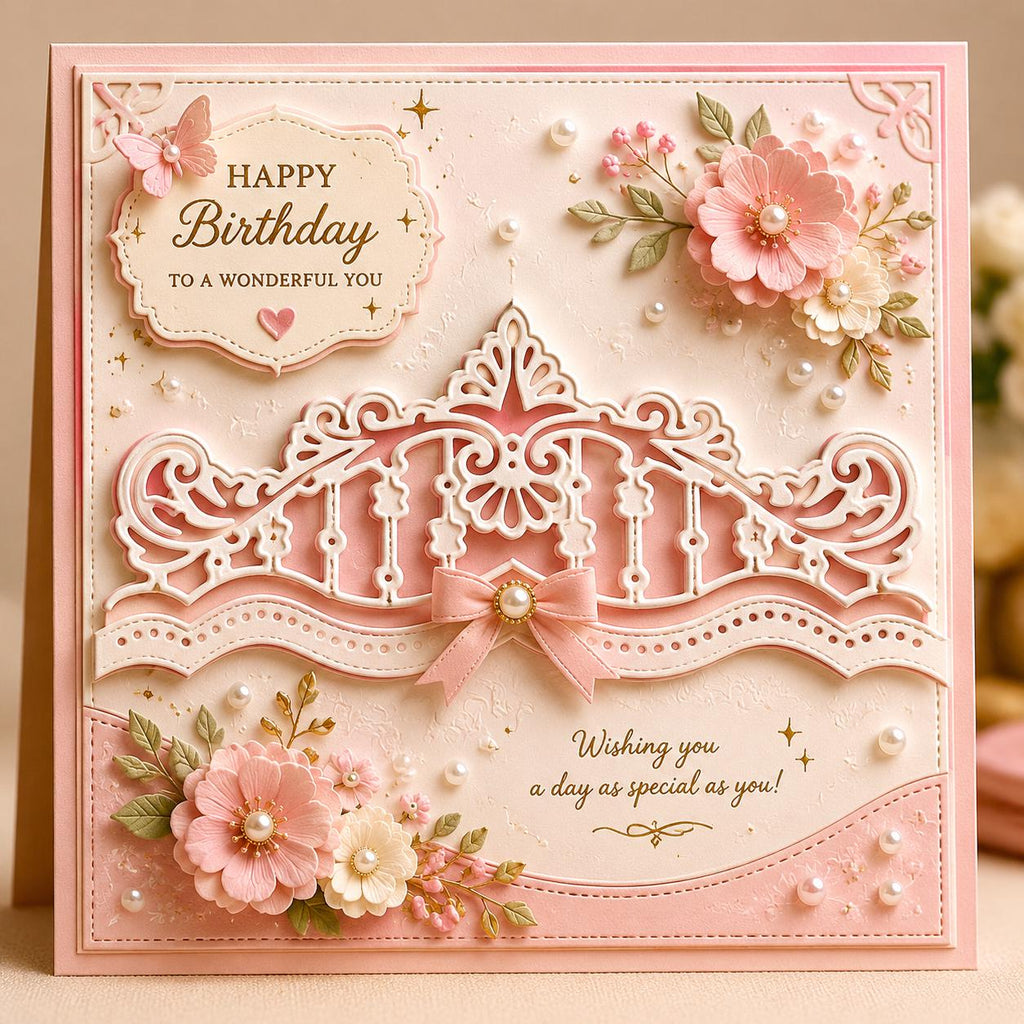 Ornate Metal Cutting Die, Scrapbooking Stencil