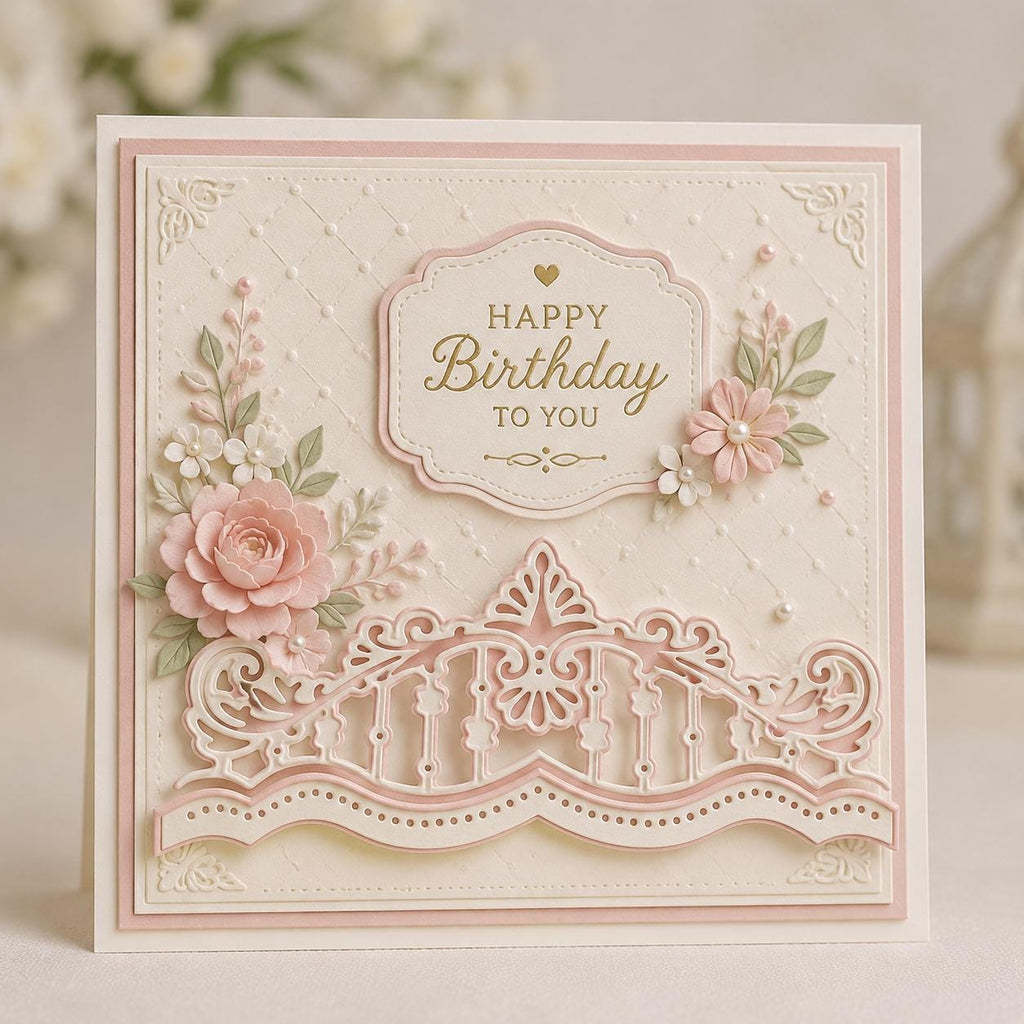 Ornate Metal Cutting Die, Scrapbooking Stencil