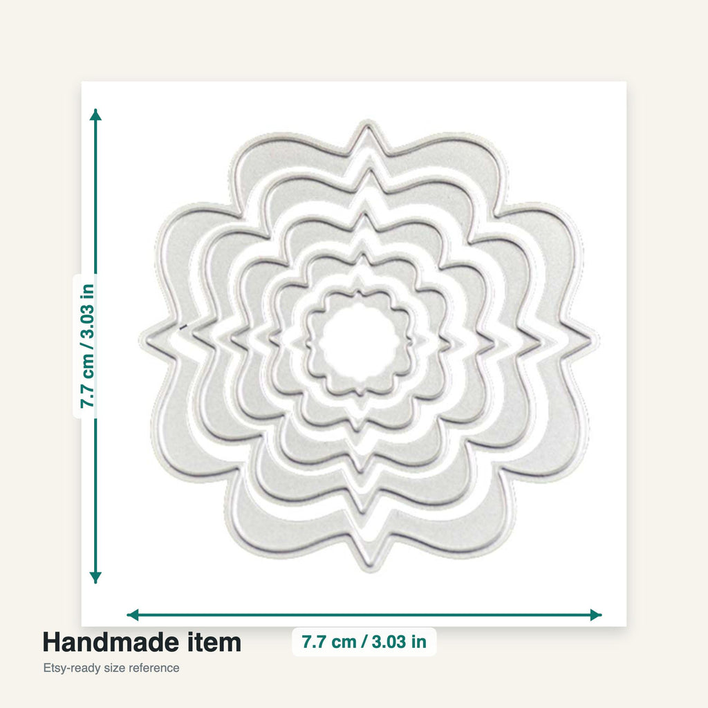 5 Frame Metal Cutting Dies for Cards and Scrapbooking