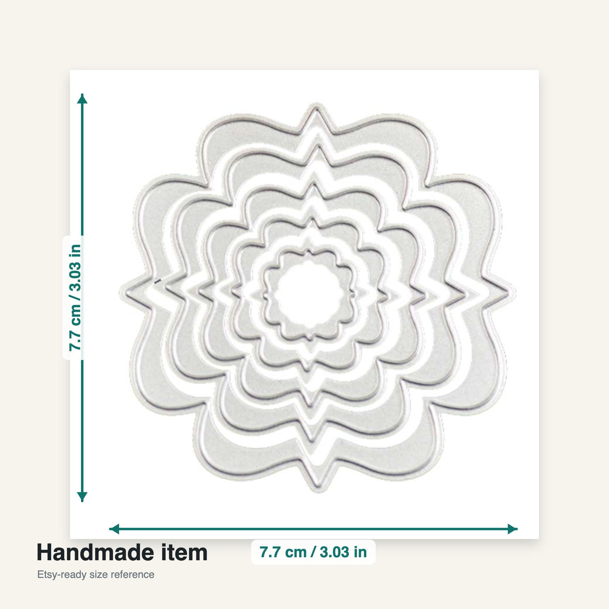 5 Frame Metal Cutting Dies for Cards and Scrapbooking