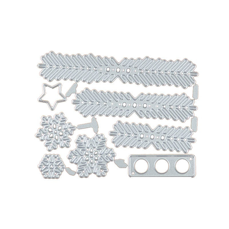 Christmas Tree & Snowflake Metal Cutting Dies for Card Making