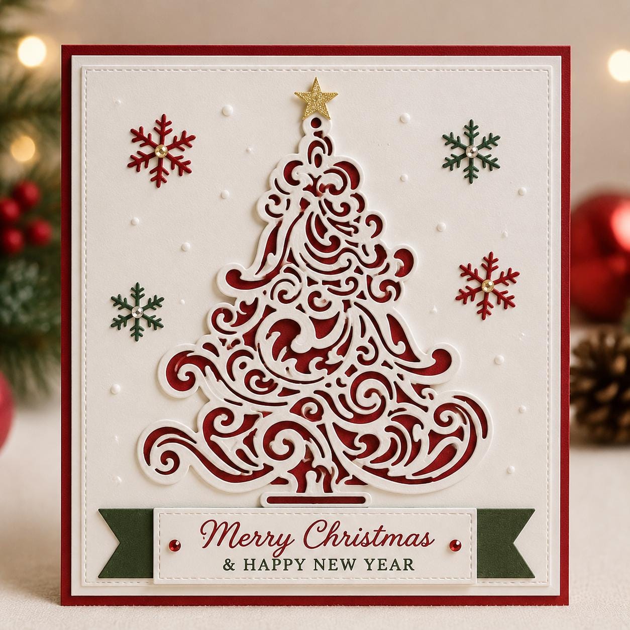 Christmas Tree Metal Cutting Die, DIY Scrapbooking Stencil