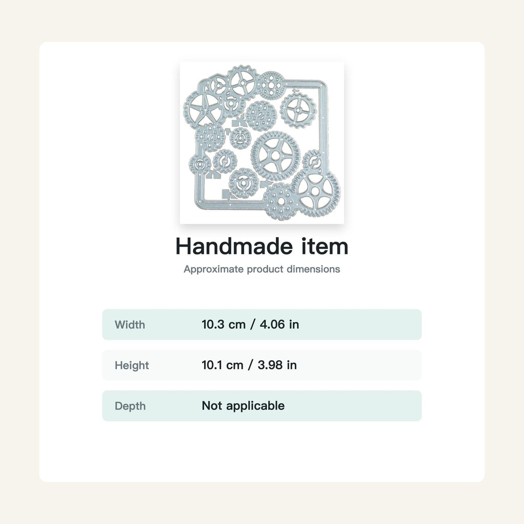 Gears Metal Cutting Dies Stencils Embossing Card Scrapbooking Album Decoration Craft Die Cutting Template