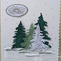 3 Christmas Tree Metal Cutting Dies for Holiday Cards