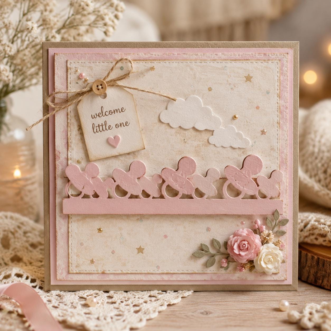 Baby Essentials Border Metal Cutting Die Set for Cards