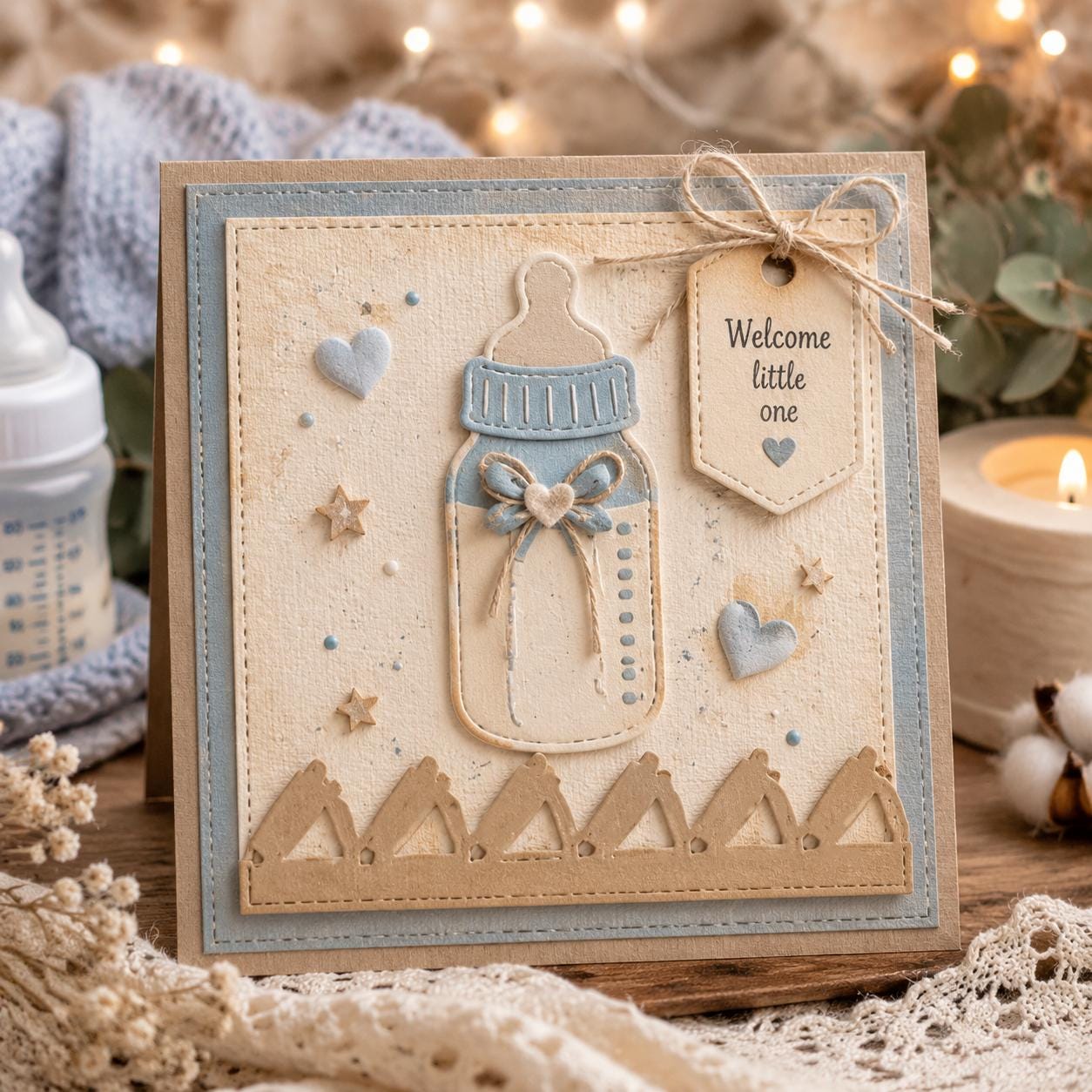 Baby Essentials Border Metal Cutting Die Set for Cards
