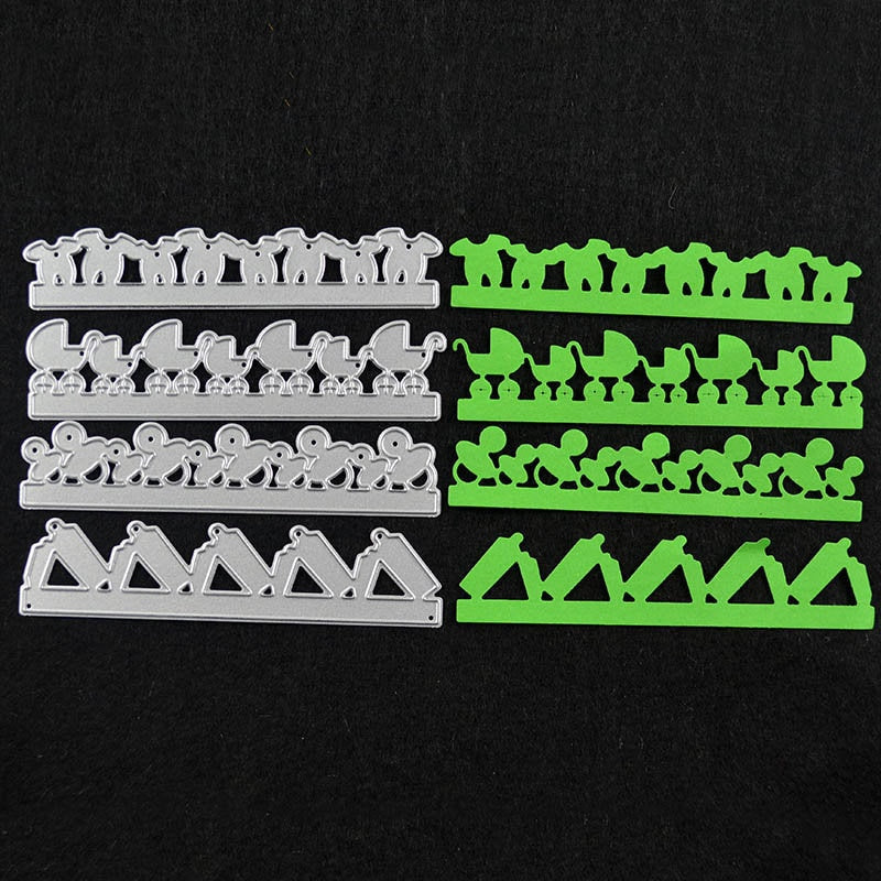 Baby Essentials Border Metal Cutting Die Set for Cards