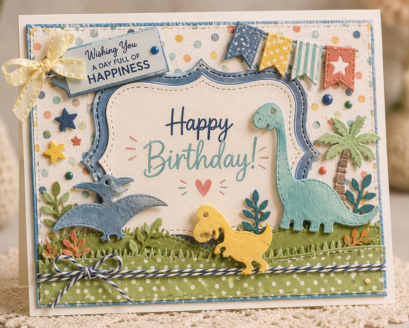 Dinosaur Metal Cutting Die Set for Cards and Crafts