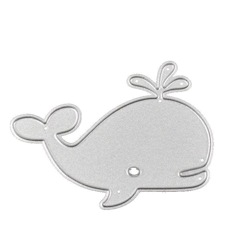 Whale Metal Cutting Die for Nautical Cards and Crafts