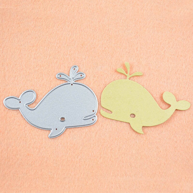 Whale Metal Cutting Die for Nautical Cards and Crafts