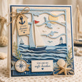 Sailing Boat Metal Cutting Die for Nautical Cards
