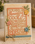 Inspirational Words Metal Cutting Die for Handmade Cards