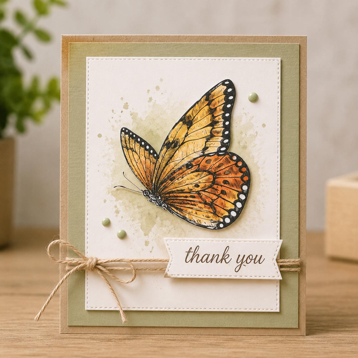 Butterfly Clear Silicone Stamp for DIY Scrapbooking (11x15cm)