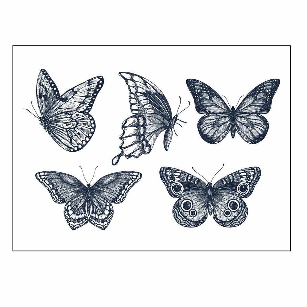Butterfly Clear Silicone Stamp for DIY Scrapbooking (11x15cm)