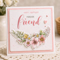 Floral Friend Silicone Stamp, DIY Scrapbooking (14x14cm)