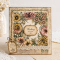 Seamless Flower Silicone Stamp for Scrapbooking & Card Making, 14x14cm Clear Craft Seal