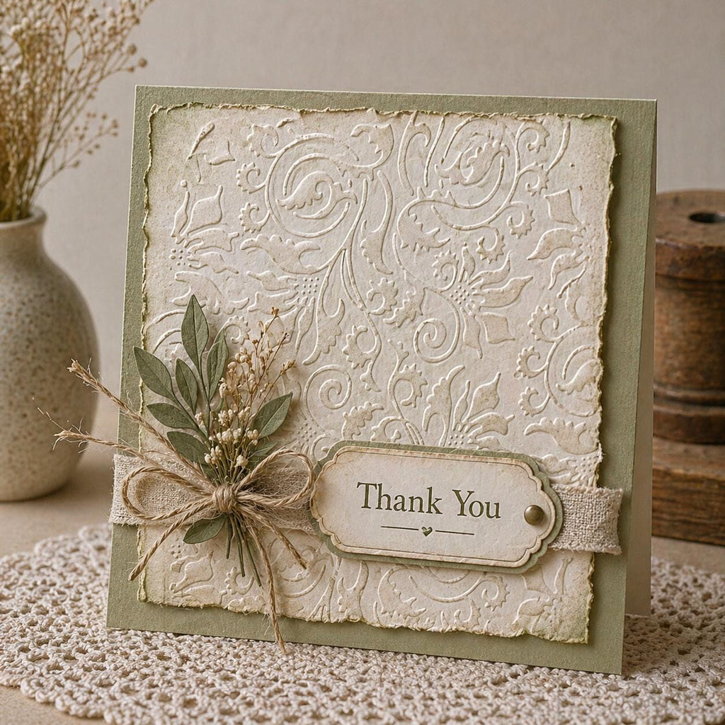 Flower Vine Embossing Folder for Card Making 100x148mm, Scrapbooking & Paper Crafts