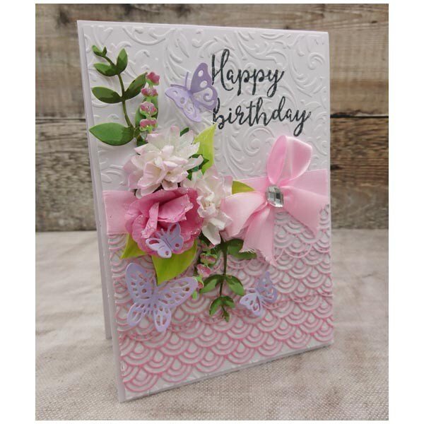 Flower Vine Embossing Folder for Card Making 100x148mm, Scrapbooking & Paper Crafts