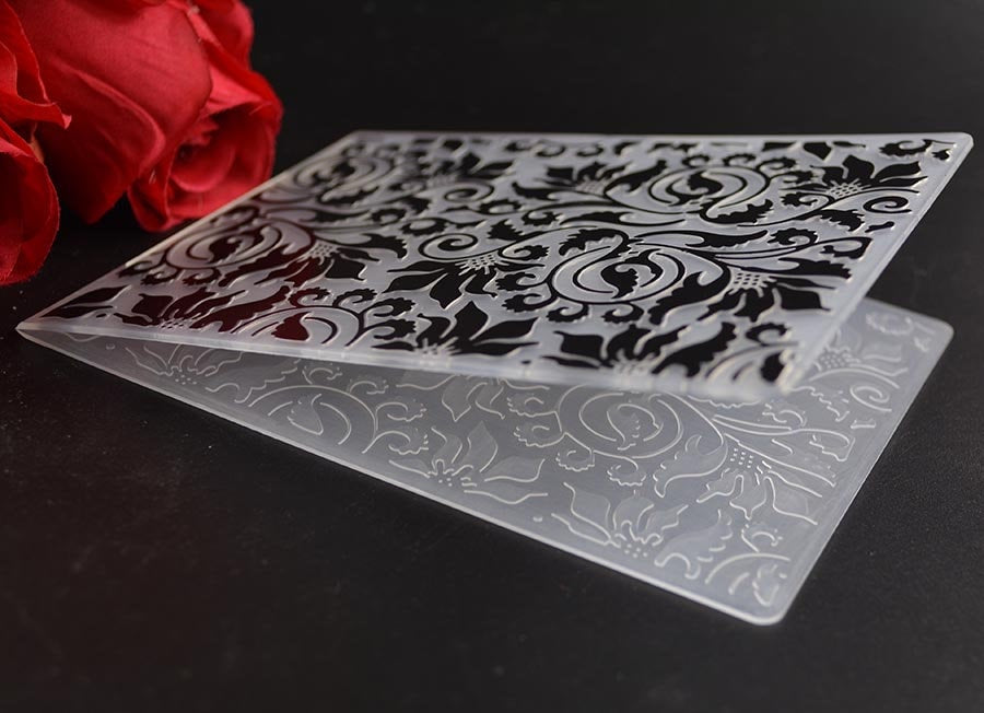 Flower Vine Embossing Folder for Card Making 100x148mm, Scrapbooking & Paper Crafts