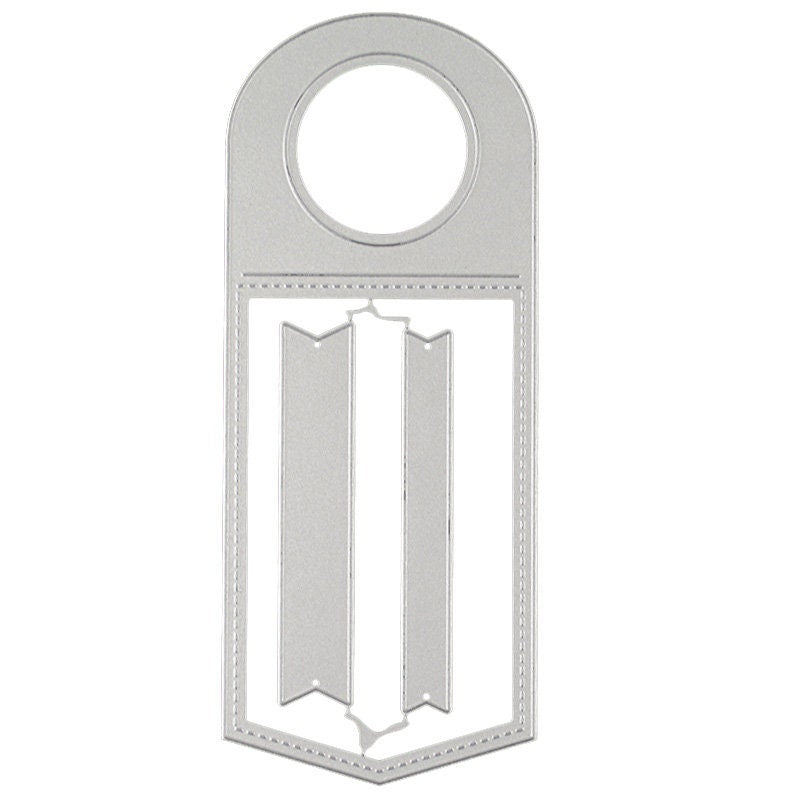 Wine Tag Metal Cutting Die for Cards and Gift Tags