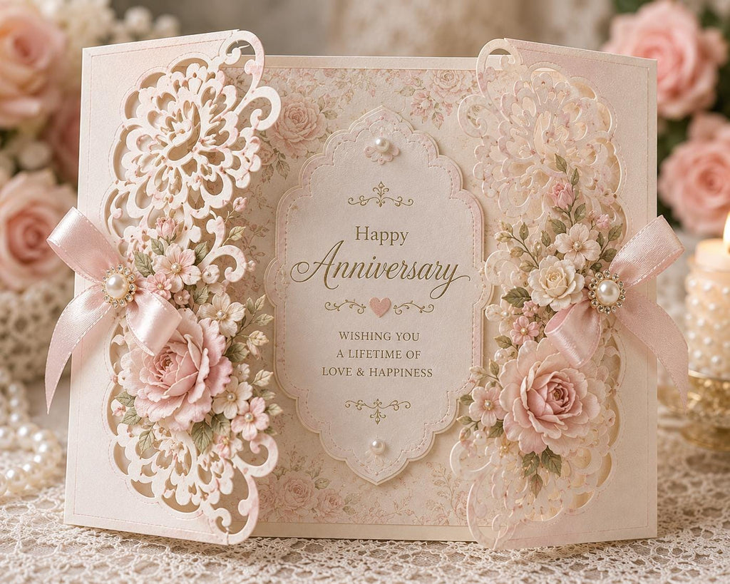 Flower Lace Border Metal Cutting Die for Invitations