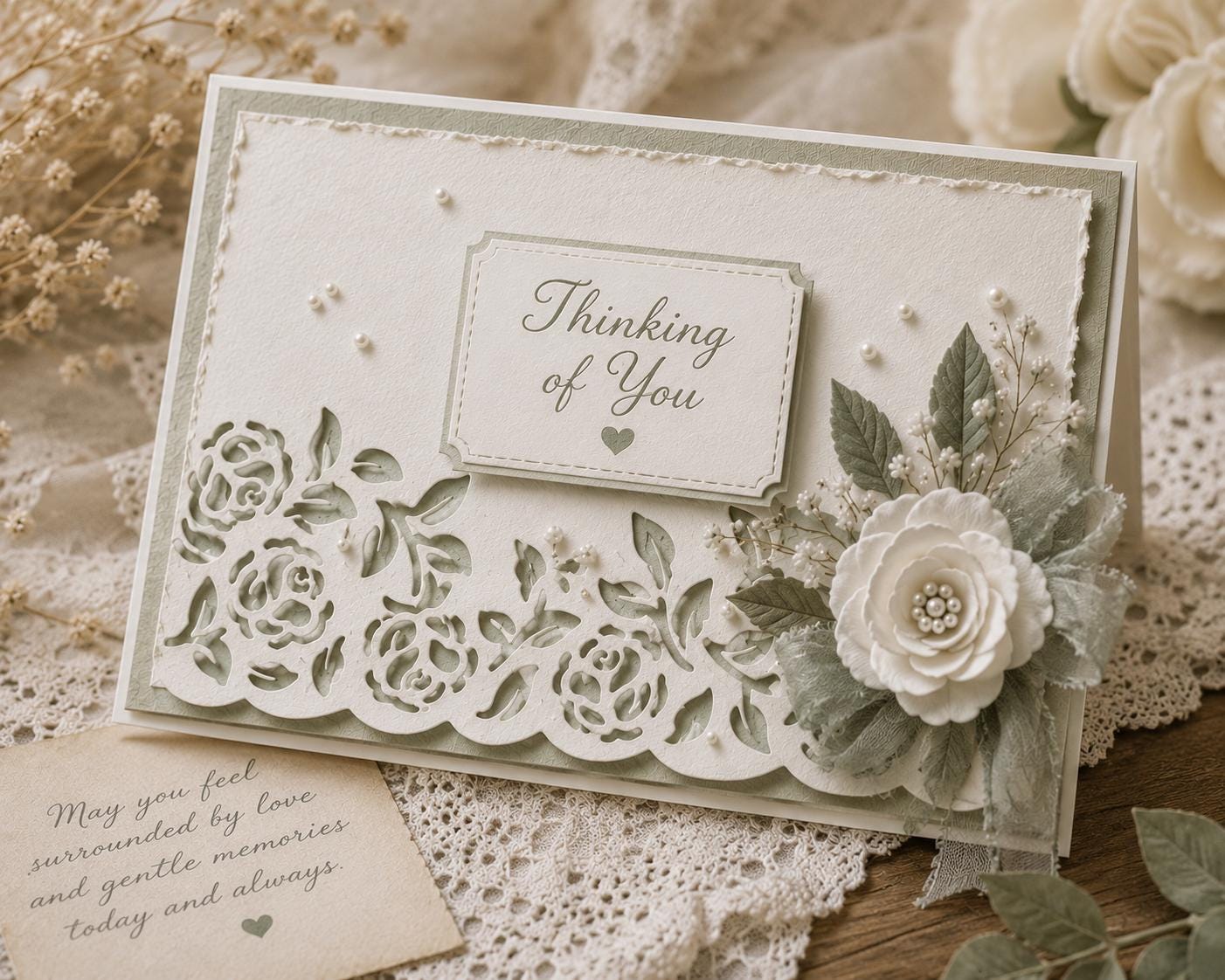 Lace Flower Border Metal Cutting Die, Floral Edge Stencil