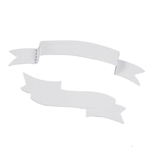 Banner Metal Die Cuts, DIY Scrapbooking Stencil (2pcs)