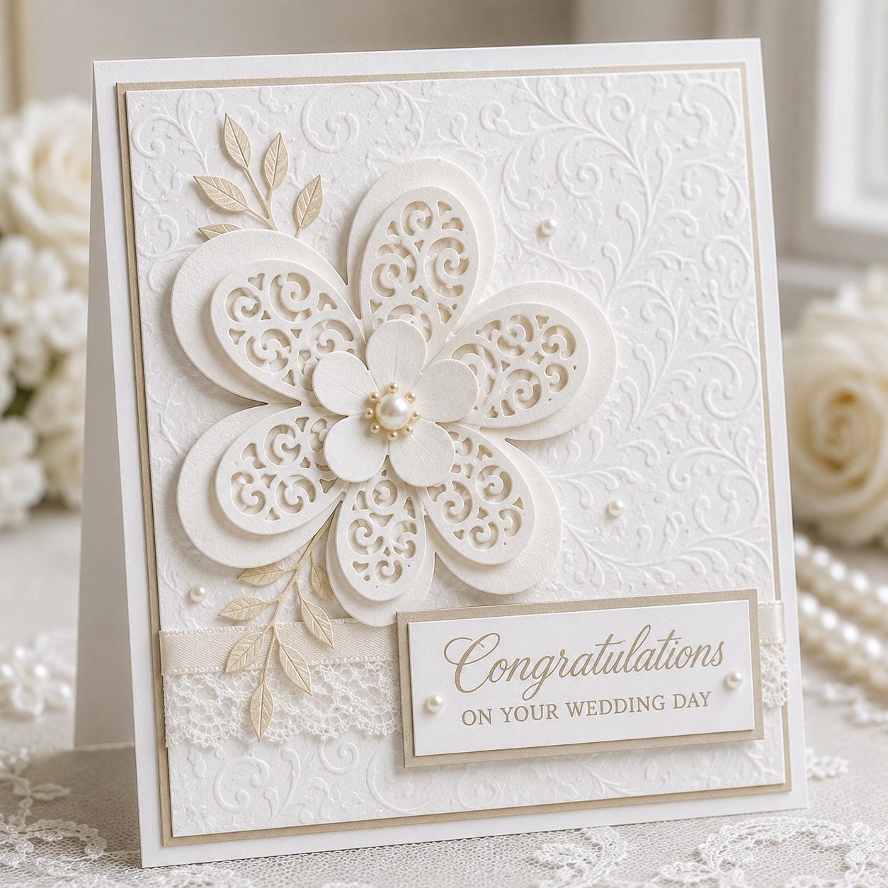 Rose Flower Metal Cutting Die Set for Cards and Scrapbooks