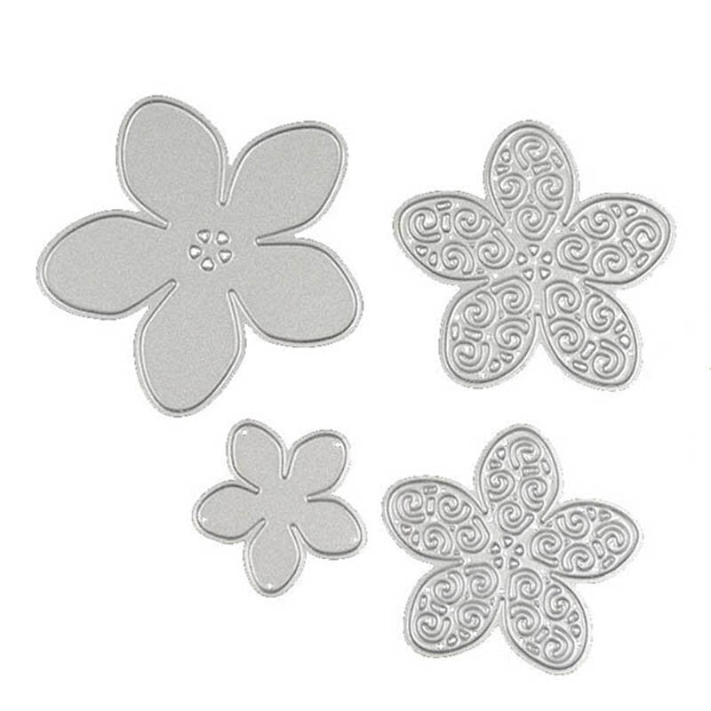 Rose Flower Metal Cutting Die Set for Cards and Scrapbooks