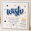 Wish Metal Cutting Dies, Shadow Stencils for Scrapbooking (3pcs)