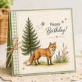 Woodland Clear Stamp Set – Forest Animals, Trees, Botanical Elements Card Making, Scrapbooking (4 Sheets)