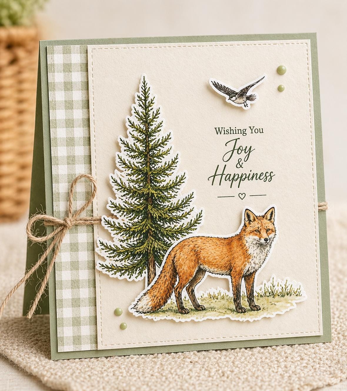 Woodland Clear Stamp Set – Forest Animals, Trees, Botanical Elements Card Making, Scrapbooking (4 Sheets)