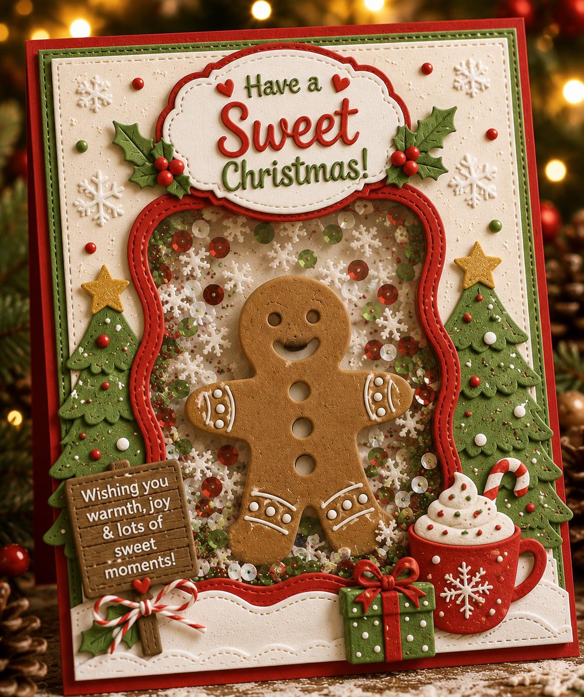 Gingerbread Man Metal Cutting Die, DIY Scrapbooking Stencil