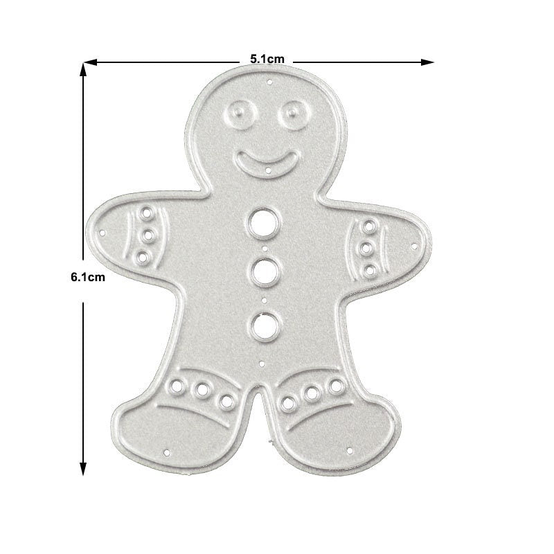 Gingerbread Man Metal Cutting Die, DIY Scrapbooking Stencil
