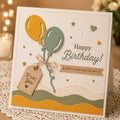 Balloon Die Cut Metal Stencil for Scrapbooking and Card Making