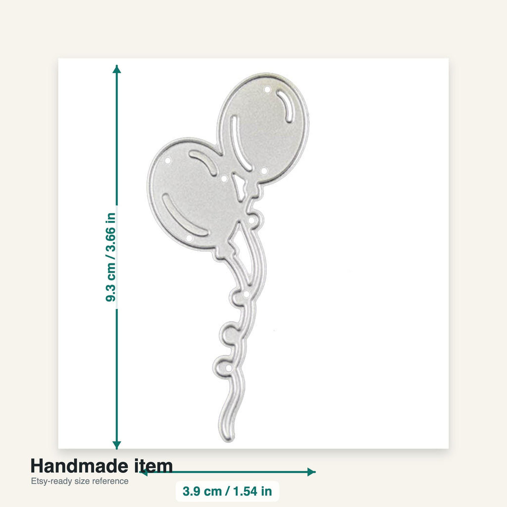 Balloon Die Cut Metal Stencil for Scrapbooking and Card Making