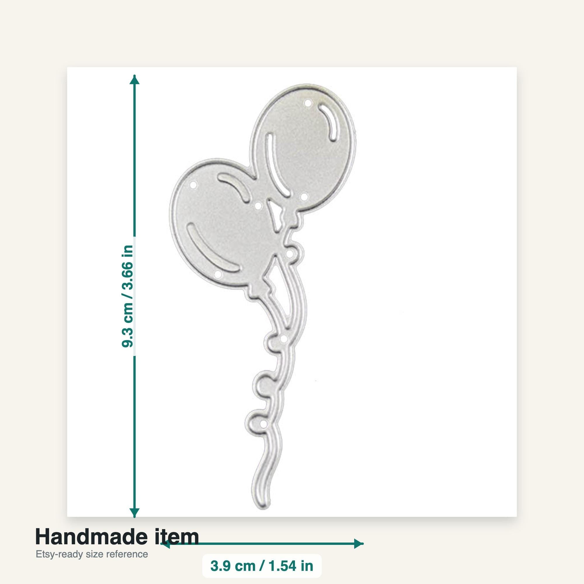 Balloon Die Cut Metal Stencil for Scrapbooking and Card Making