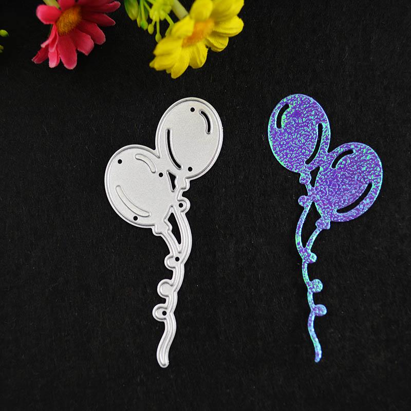 Balloon Die Cut Metal Stencil for Scrapbooking and Card Making