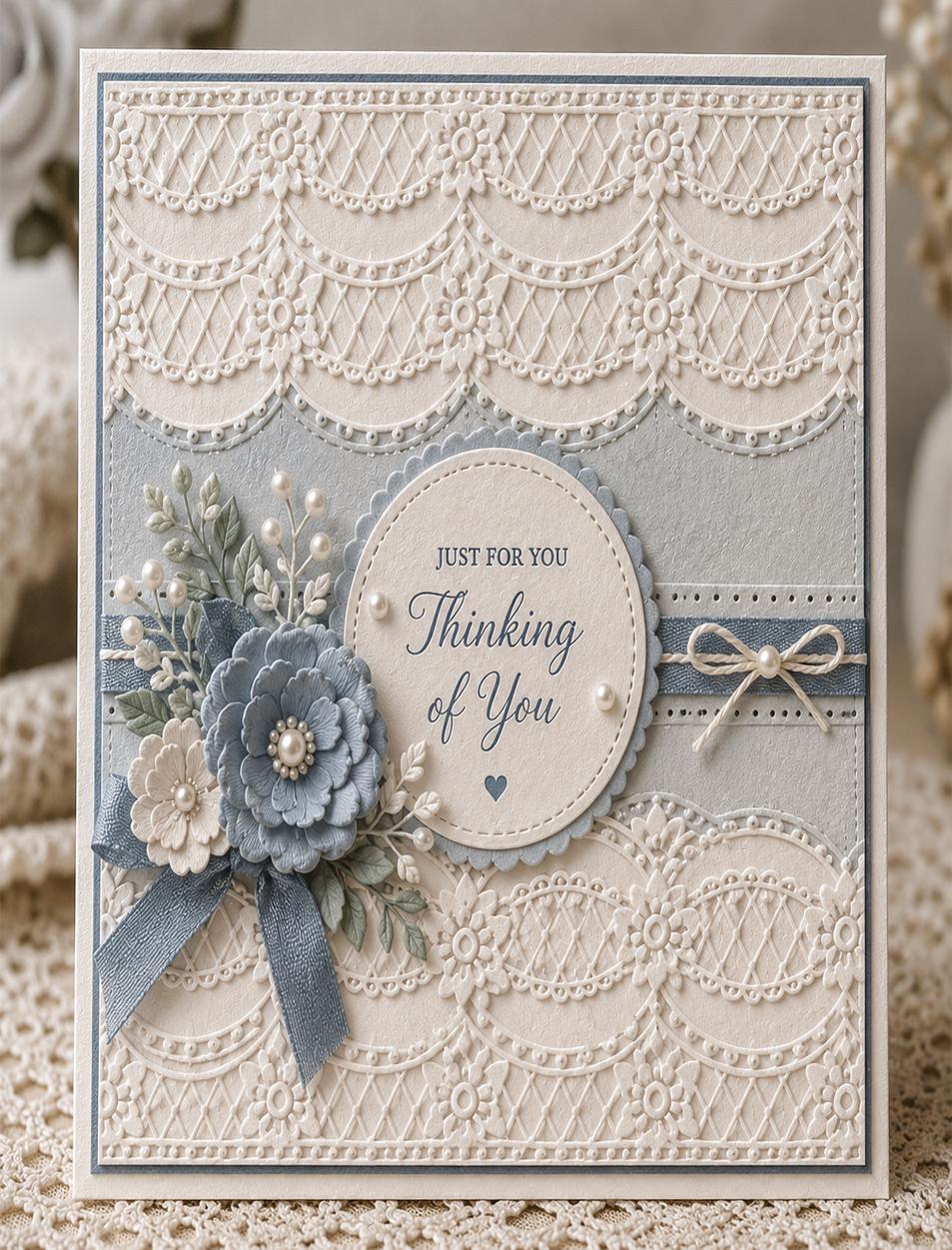 Lace Banner Embossing Folder for Card Making, Scrapbooking Paper Crafts, DIY Photo Album Decoration
